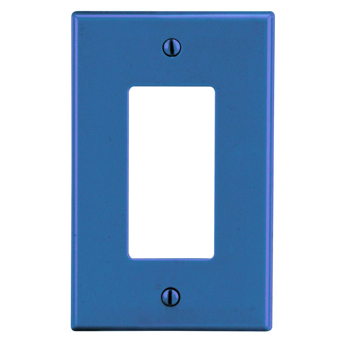 Wallplate, 1-Gang, blue, decorator