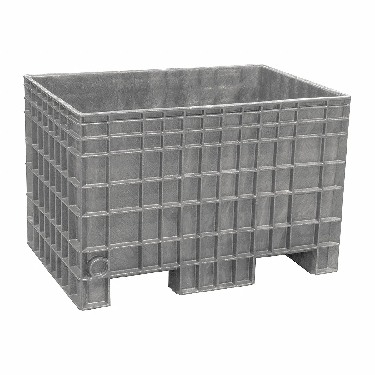 BUCKHORN INC BF4229280051000 Bulk Container, 13.8 cu ft, 41 5/8 Inch x 28 3/4 Inch x 27 3/4 in, 2-Way Entry, Stackable | CQ8AYD 55AA16