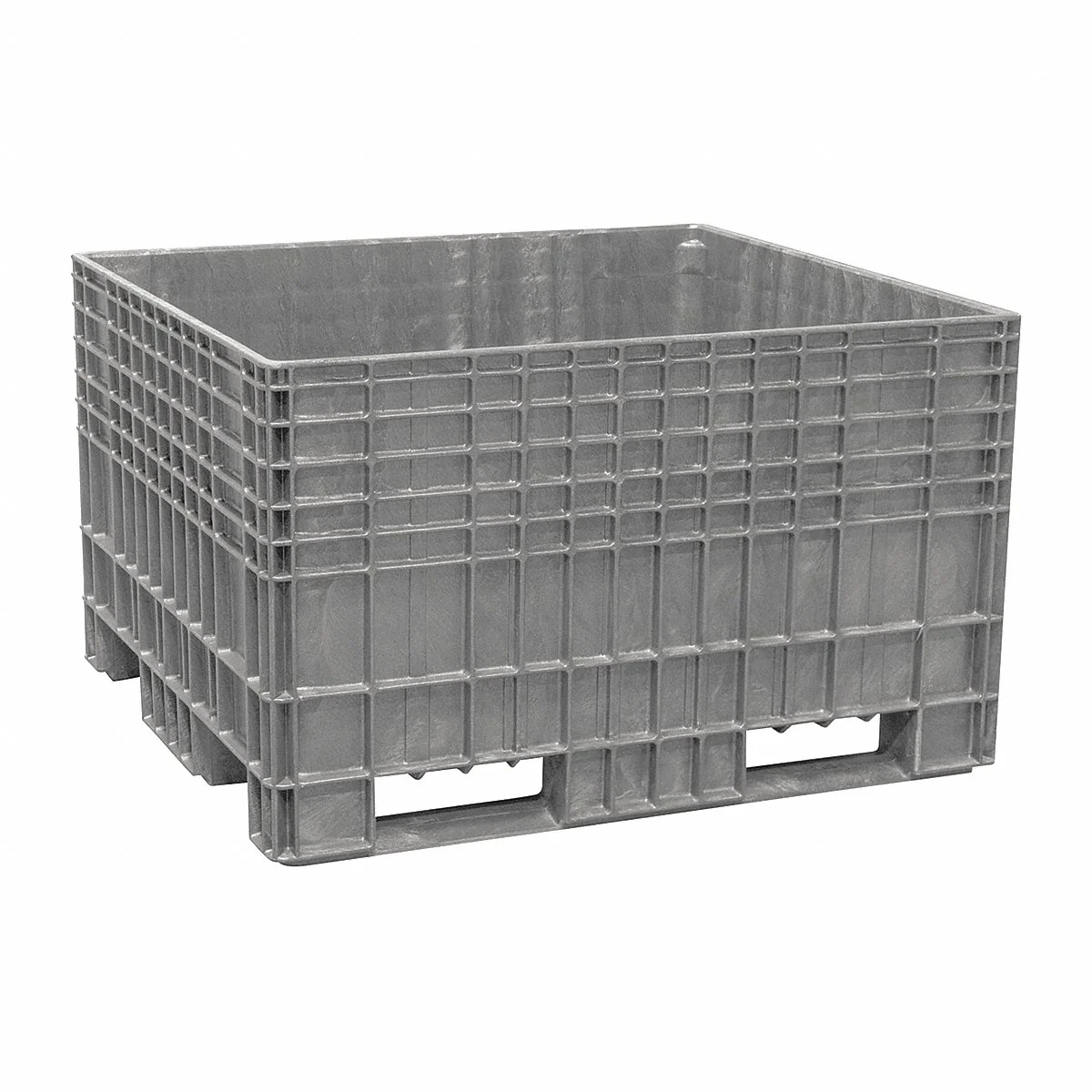 BUCKHORN INC BF4844290051000 Bulk Container, 25.9 cu ft, 48 Inch x 44 Inch x 29 3/8 in, 2-Way Entry, Stackable | CQ8AYE 55AA15