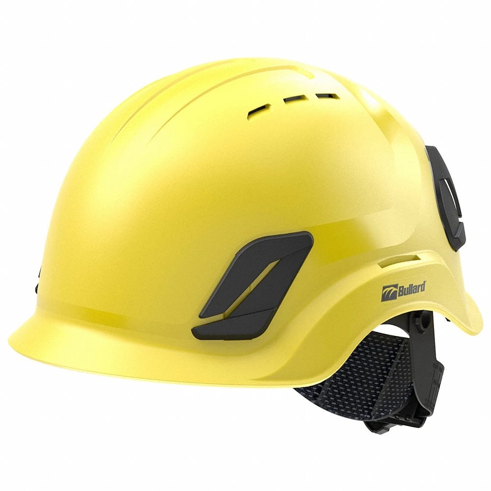 BULLARD C10VYLAMR Climbing Helmet, Climbing Head Protection, ANSI Classification Type 1, Class C, Yellow | CQ8BAM 60VZ13
