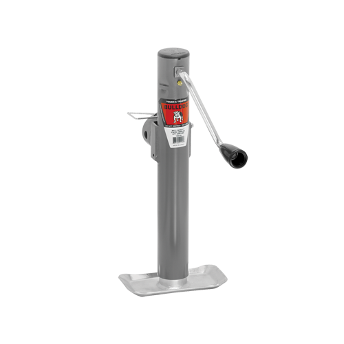 BULLDOG 158109CC Trailer Jack, Round, Side Mount, 2000 lbs., Sidewind, Weld-On, 10 Inch Travel | CL2KYD