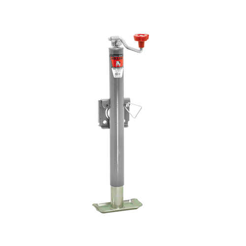 BULLDOG 171412 Trailer Jack, Round, Side Mount, 5000 lbs., Topwind, Weld-On, 14.5 Inch Retracted | CL2KYT