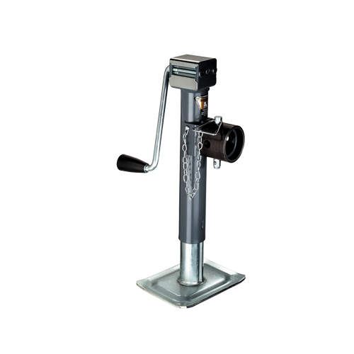 BULLDOG 198150 Trailer Jack, Round, Side Mount, 7000 lbs., Sidewind, Weld-On, 11 Inch Retracted | CL2KZG