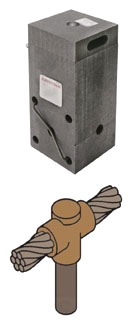 BURNDY B545S Molded Box, 2 AWG, 250 Weld Metal | CF4BKX