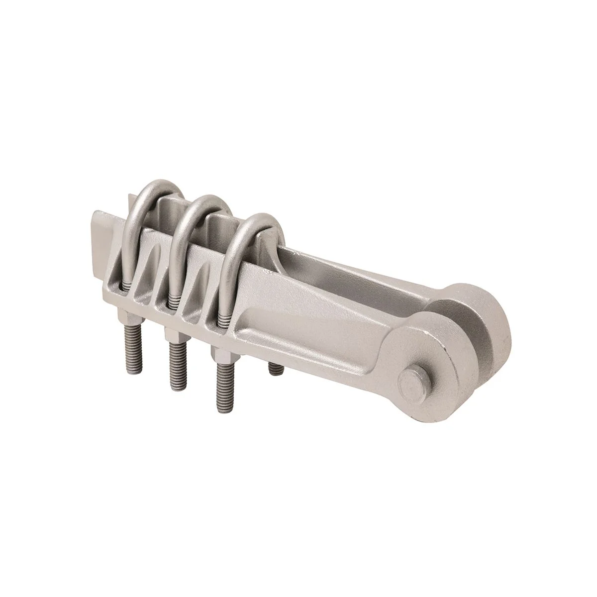 Deadend strain clamp, 1000-1500 kcmil Copper, Galvanized steel hardware