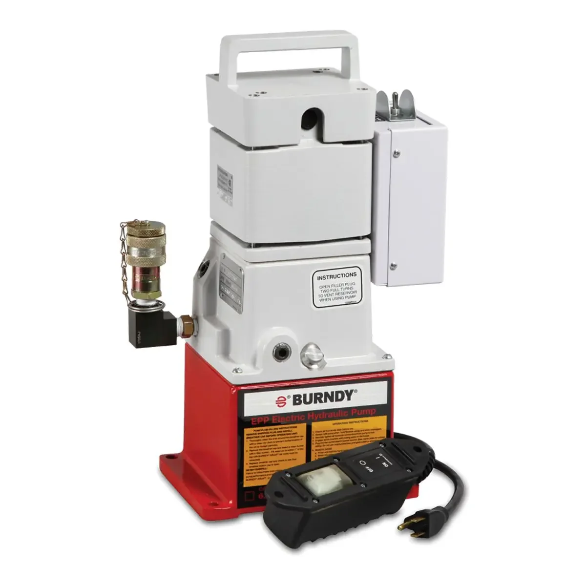 Electric Hydraulic Pump, 10, 000 psi, 1/2 Hp, 115 Vac