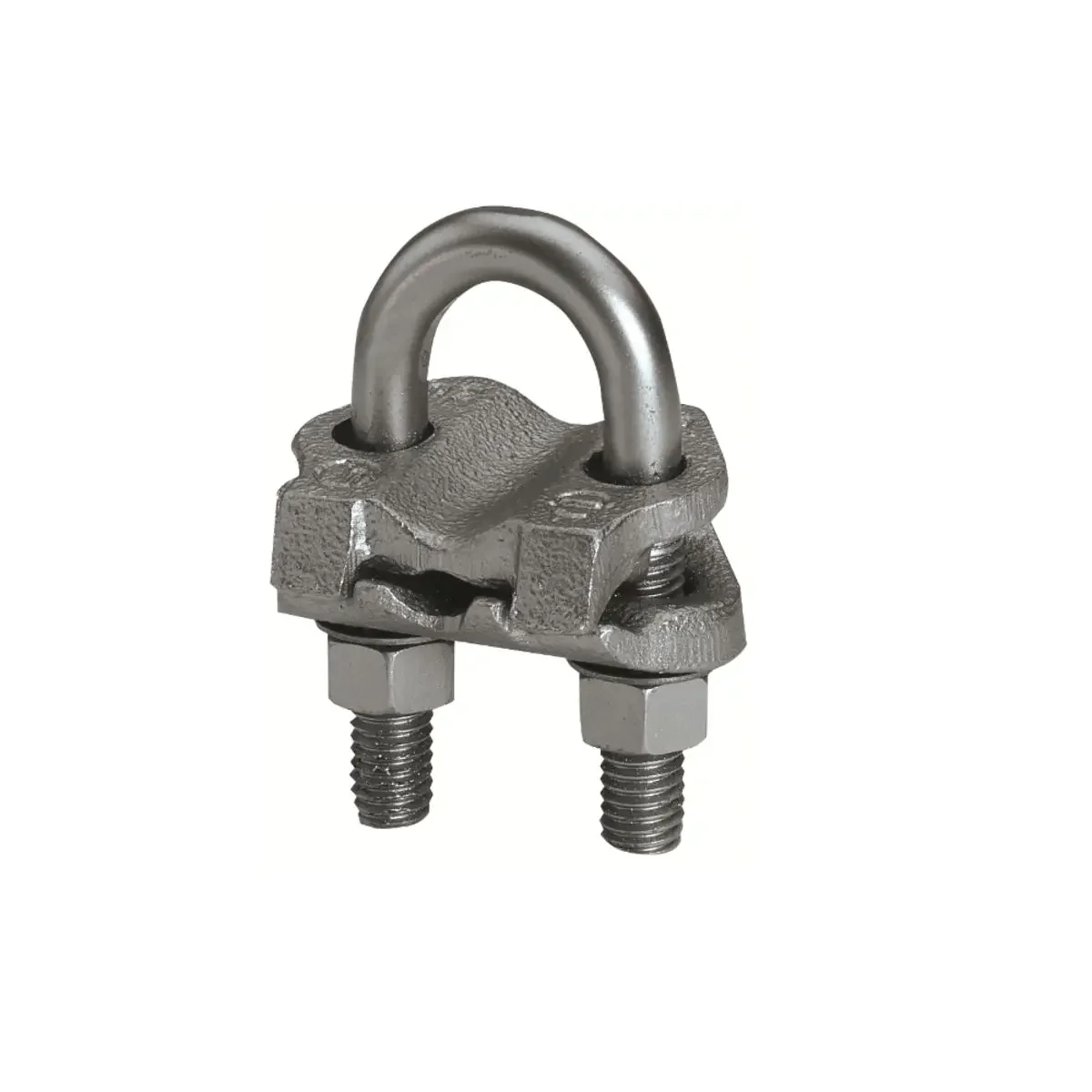Grounding Connector, 300-500 kcmil Copper, 1-5/8-1-7/8 Inch Rod, 1-1/2 Inch Pipe, Bright Dipped