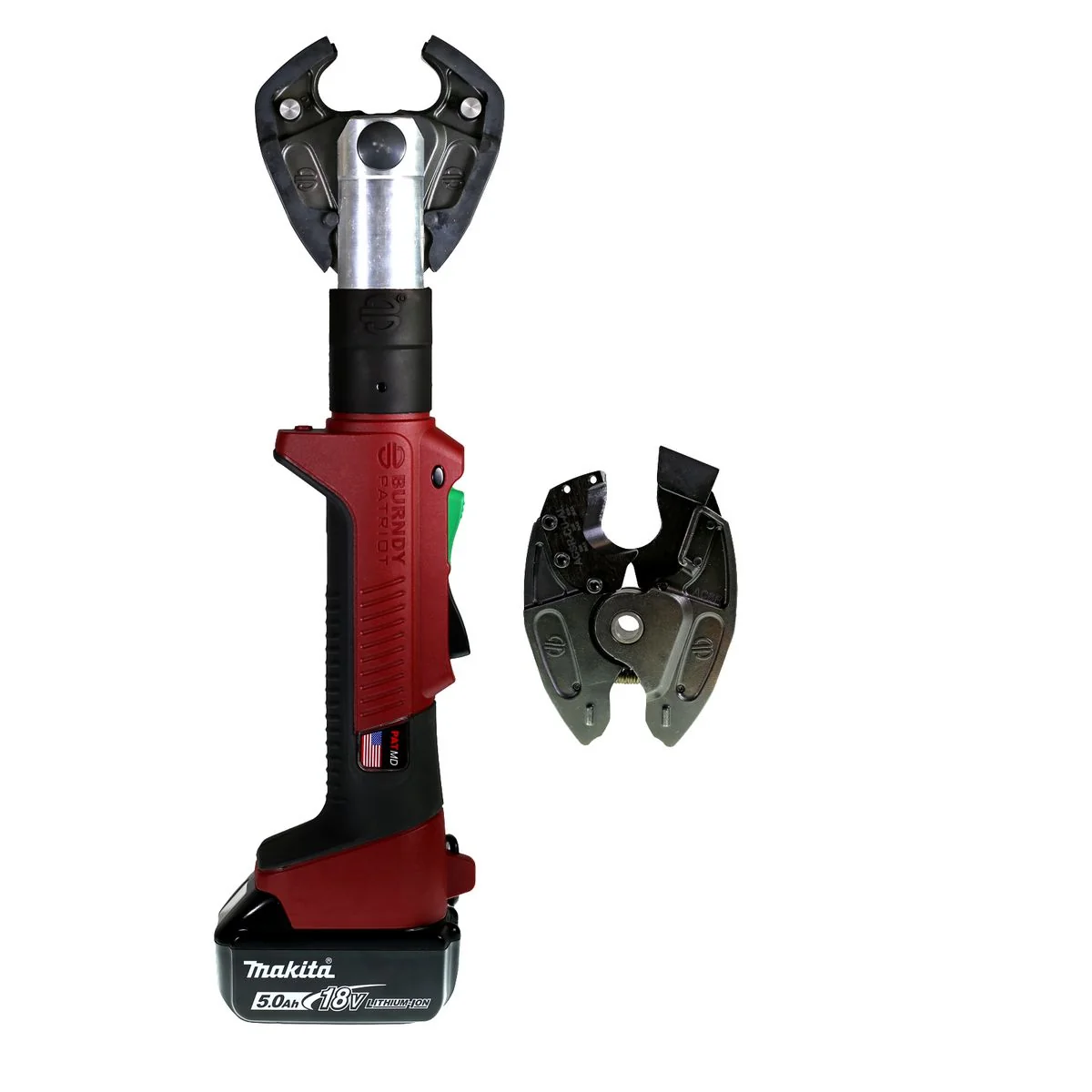 Battery Crimper Cutter Kit, 6 Ton, D3 Crimp Jaw