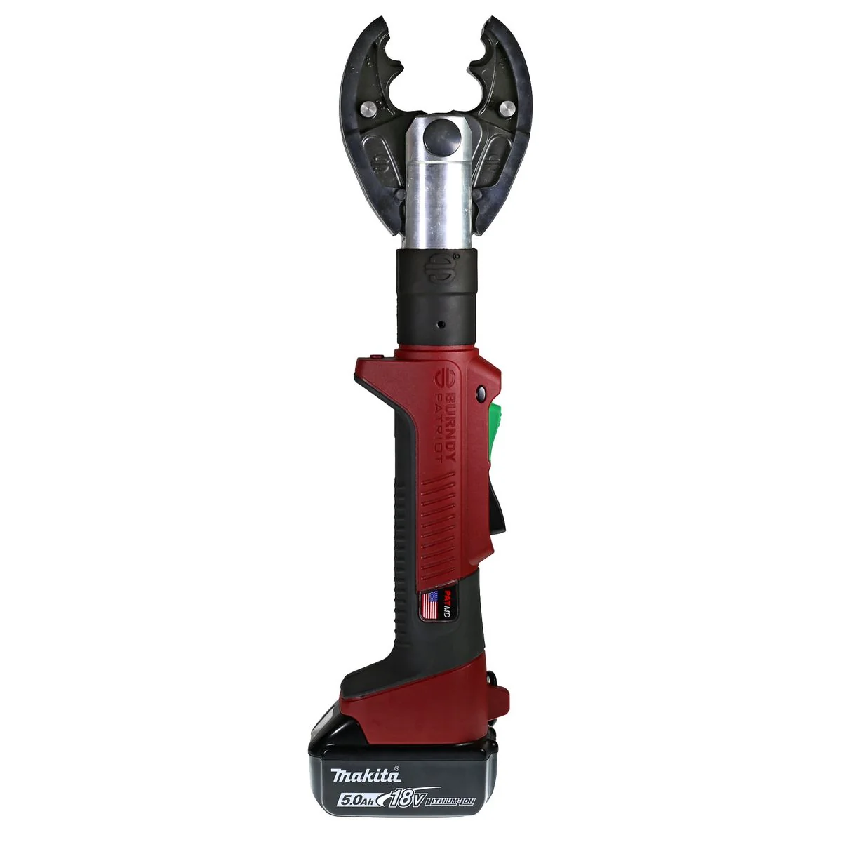 6-Ton Battery Crimper, 10-500 kcmil, 18 V Li-ion