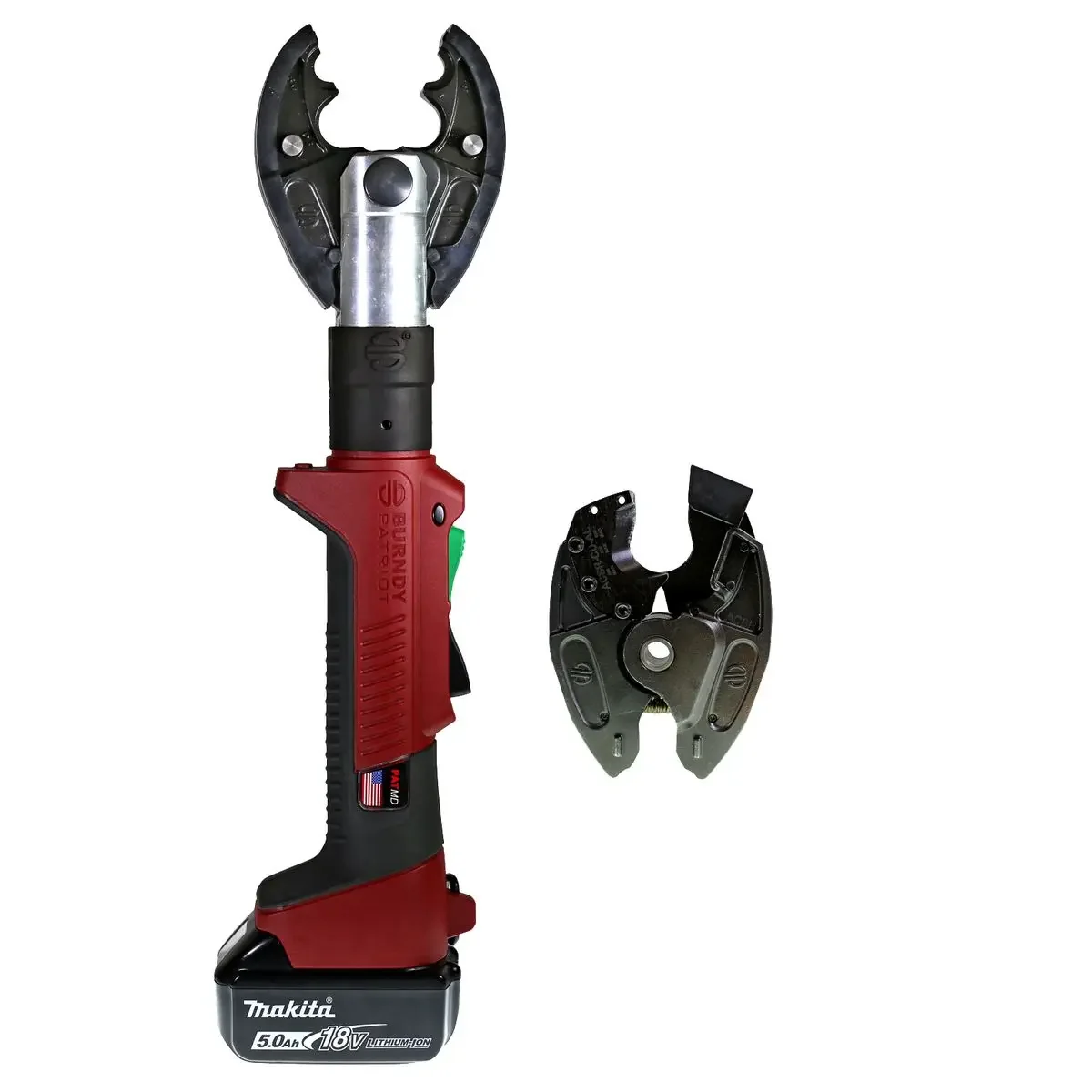 Crimper Cutter Kit, 6 Ton Force Capacity, 5.0Ah 18 V Battery, BG/D3 ACSR Jaws