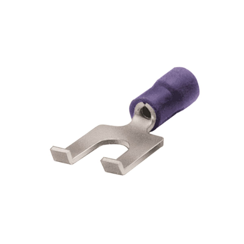 BURNDY TP146Z Fork Terminal, 16 AWG Conductor Size, Blue | CF4CHN