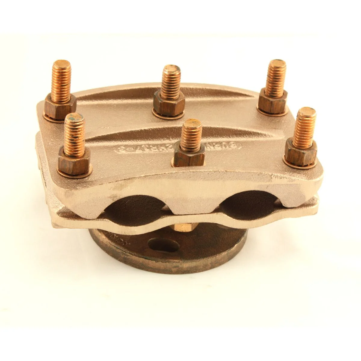 Bus Support Clamp, 4/0 AWG-1250 kcmil, 1/4-1 IPS Pipe, 5 Inch Bolt Circle