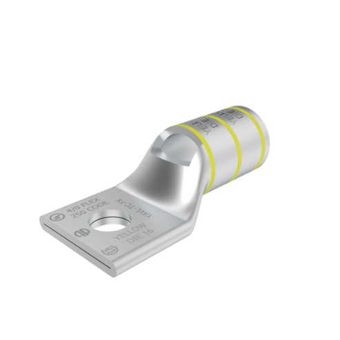 BURNDY YAV29LTC38FX Compression Lug, 1.03 Inch Barrel Length, Yellow | CF4DET