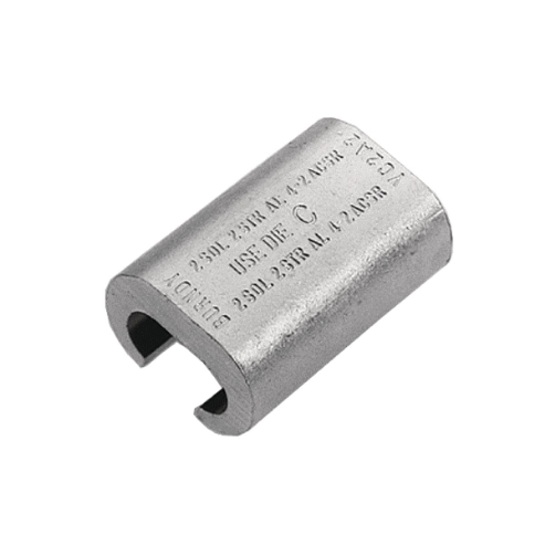 BURNDY YC2A2 Compression Connector, 2 AWG Run Conductor Size | CF4BAF