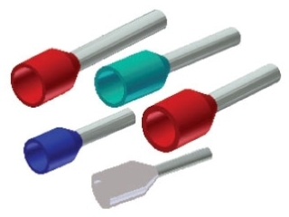 BURNDY YF1012ID Ferrule, 0.248 Inch Diameter, 0.787 Inch Length, Yellow Color | CF4BDC