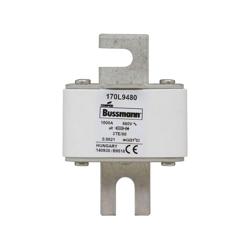 BUSSMANN 170L9480 Specialty Fuse, High Speed, 1kA, Square Body Blade Fuse | BD3MEH