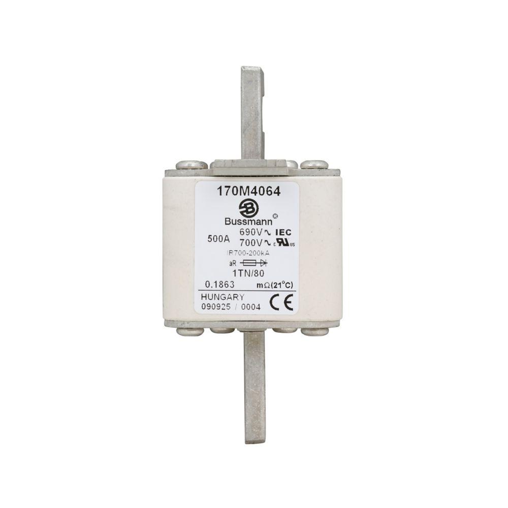 BUSSMANN 170M4064 Specialty Fuse, 500A, 690VAC | BD3DEU