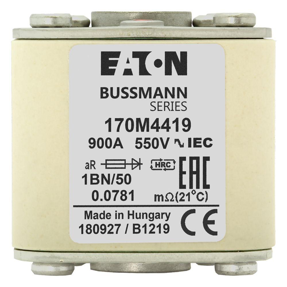 BUSSMANN 170M4419 Semiconductor Fuse, 900A, 690VAC | BD3GKD