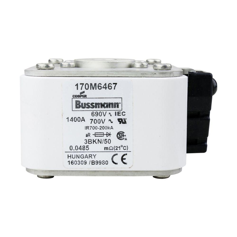 BUSSMANN 170M6467 Semiconductor Fuse, 1.4kA, 690VAC | BC8GAG