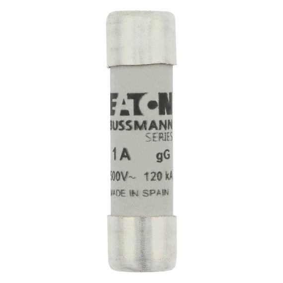 BUSSMANN C10G1I Midget Fuse, Industrial, Time Delay/Slow Blow, 500VAC, Cartridge Fuse | BC8QMW