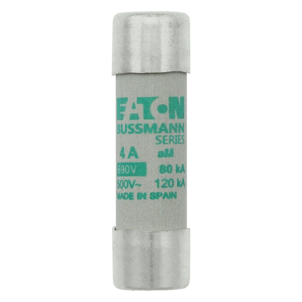 BUSSMANN C14M4 Fuse Link, Slow Blow, 51mm length, 4A, 500VAC, 10 Pack | BC8LDX