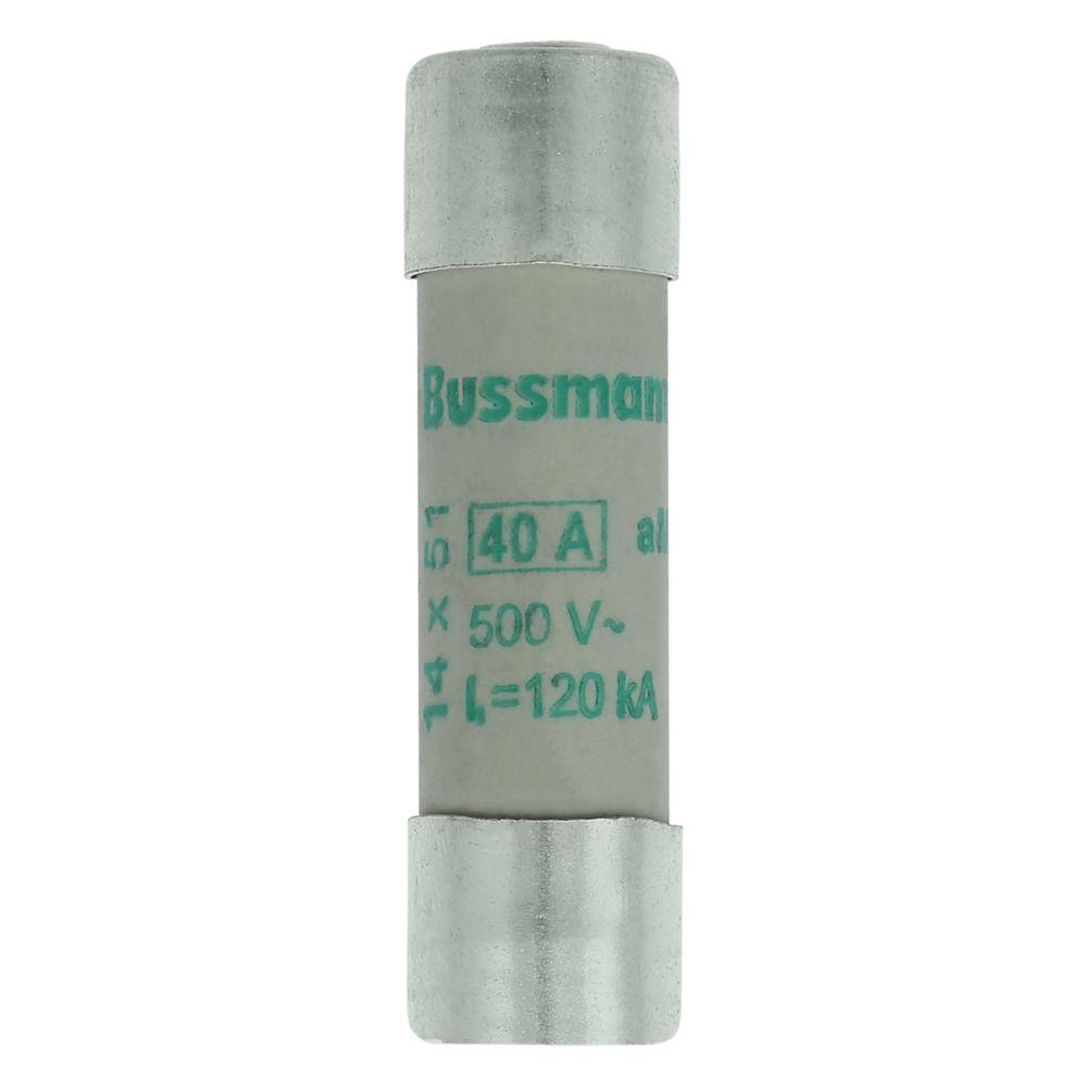 BUSSMANN C14M40S Specialty Fuse, Fuse Link, 500VAC, 40A, Cartridge Fuse | BD3EMM