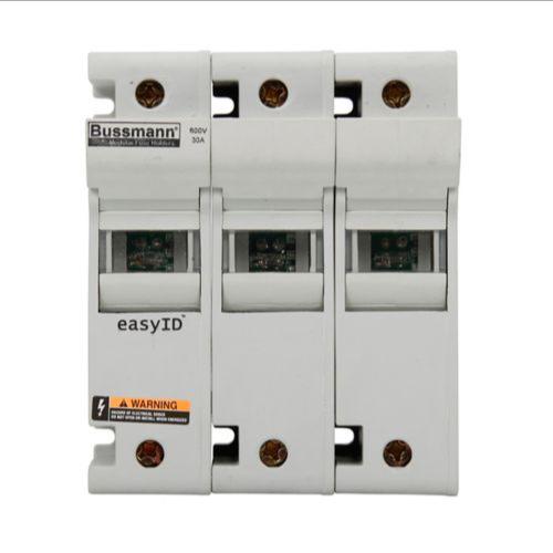 Fuse Module, 3 Pole, 30 A, 600 V, White