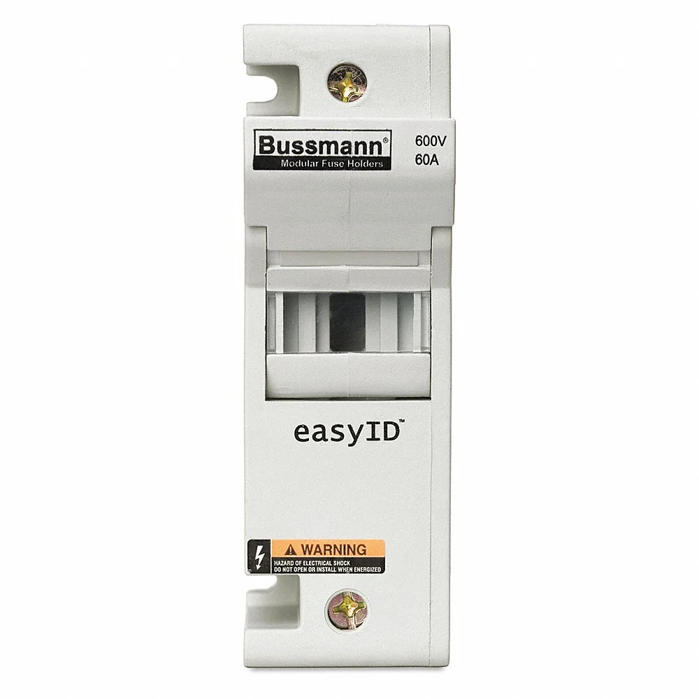 BUSSMANN CH60J3 Fuse Holder, 3 Pole, 60 A, 600 VAC/VDC | BC8XLG