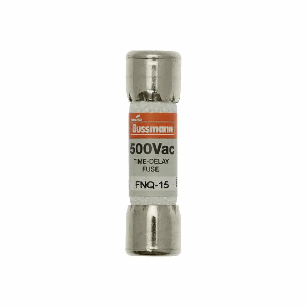 BUSSMANN FNQ-15 Time-Delay Fuse, Midget Style, 15 A, 250 V | AE2FKH 4XC61