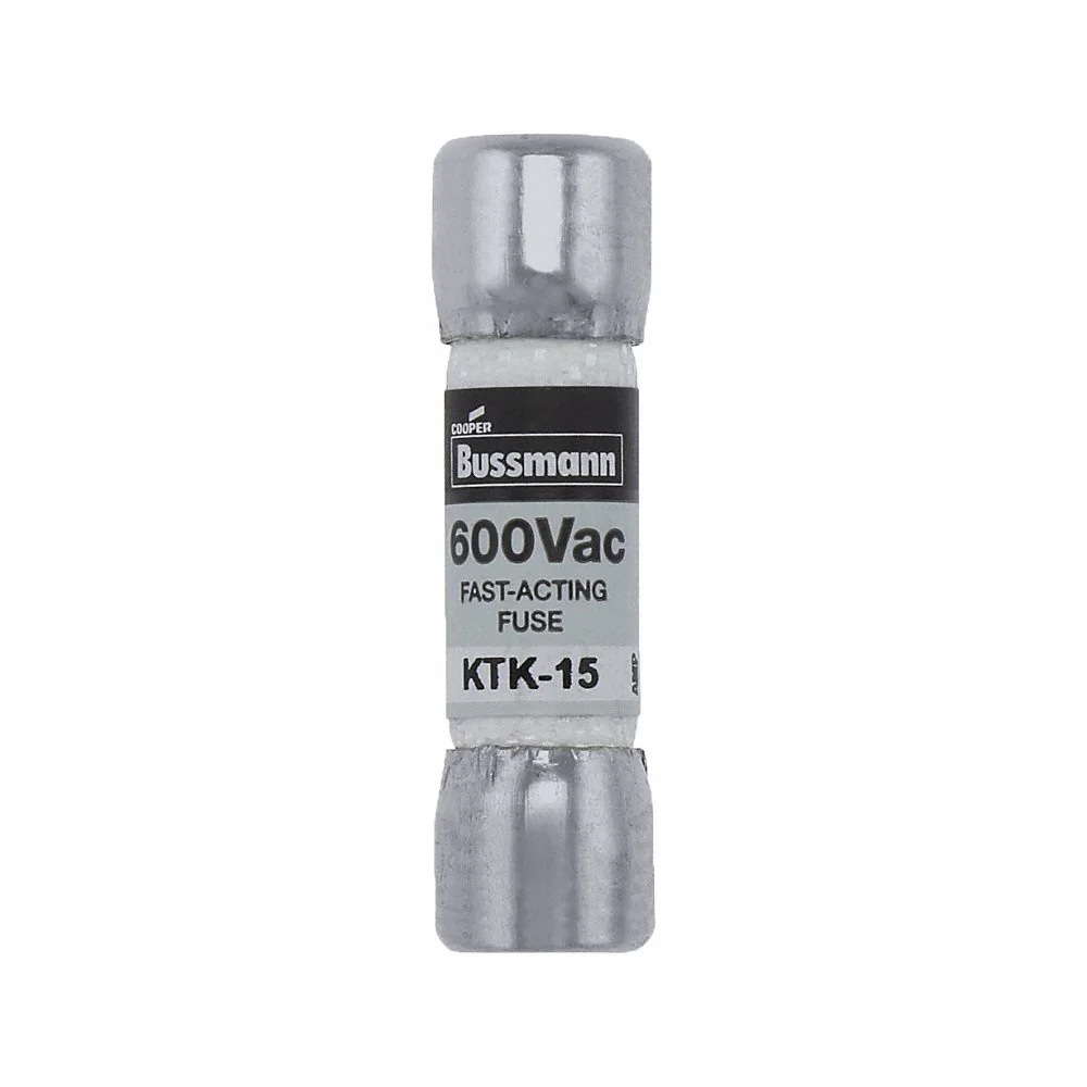 BUSSMANN KTK-15 LIMITRON Fuse, 15A, 600VAC, Non-Indicating, Melamine Tube | AE2FJN 4XC43