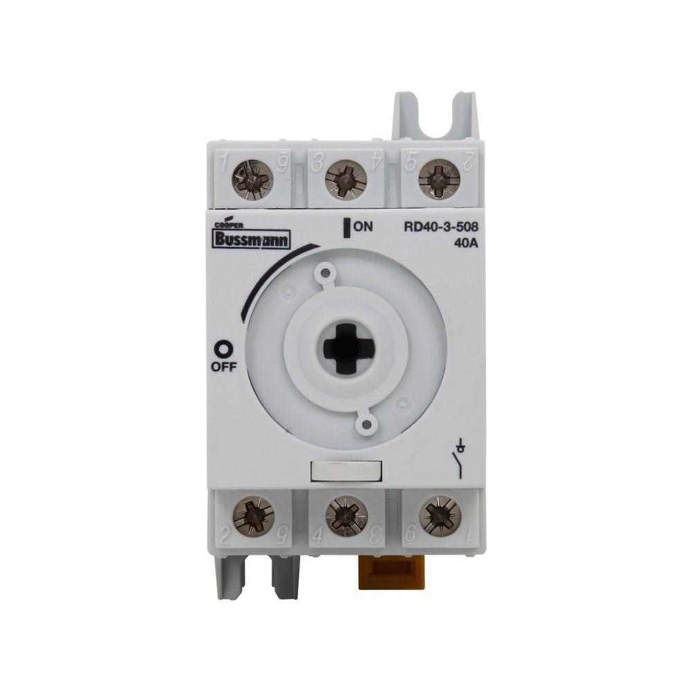 BUSSMANN RD40-3-508 Control Switch, 40 A, 600 VAC, 3 Pole | BD4LDN