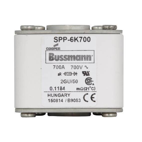BUSSMANN SPP-6K700 Semiconductor Fuse, 700A, 700VAC, 6 Pack | BD2YPU