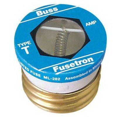 BUSSMANN T-1-6/10 Plug Fuse, Slow Blow, 1.6A, 125VAC, 4 Pack | BD2MKC