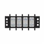 BUSSMANN TB400-03ST Terminal Block, Gauge 14AWG - 10AWG, 75A, Thermoplastic, 50 Pack | BC8ZJC