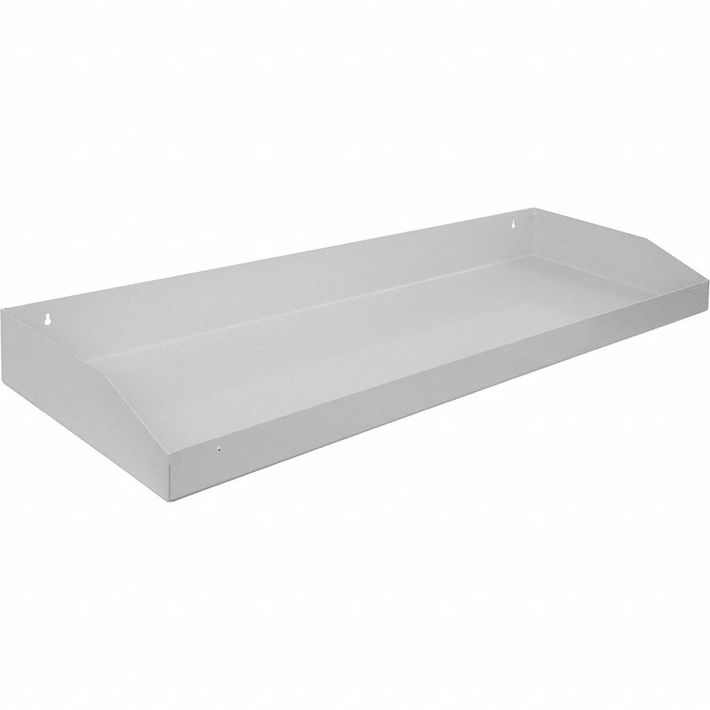 Toolbox Tray, 43 Inch Length, 4 Inch Overall Ht, Steel, White