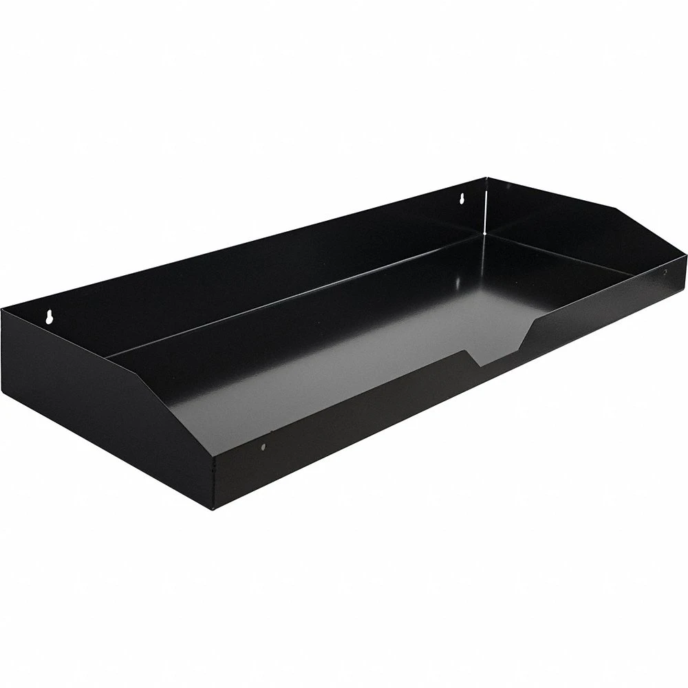Toolbox Tray, 35 Inch Length, 4 Inch Overall Ht, Steel, Black