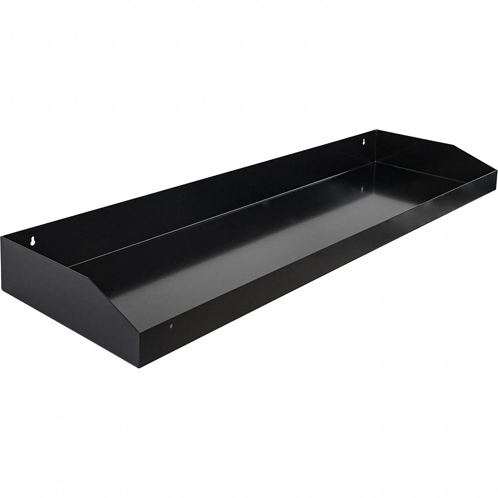 Toolbox Tray, 47 Inch Length, 4 Inch Overall Ht, Steel, Black