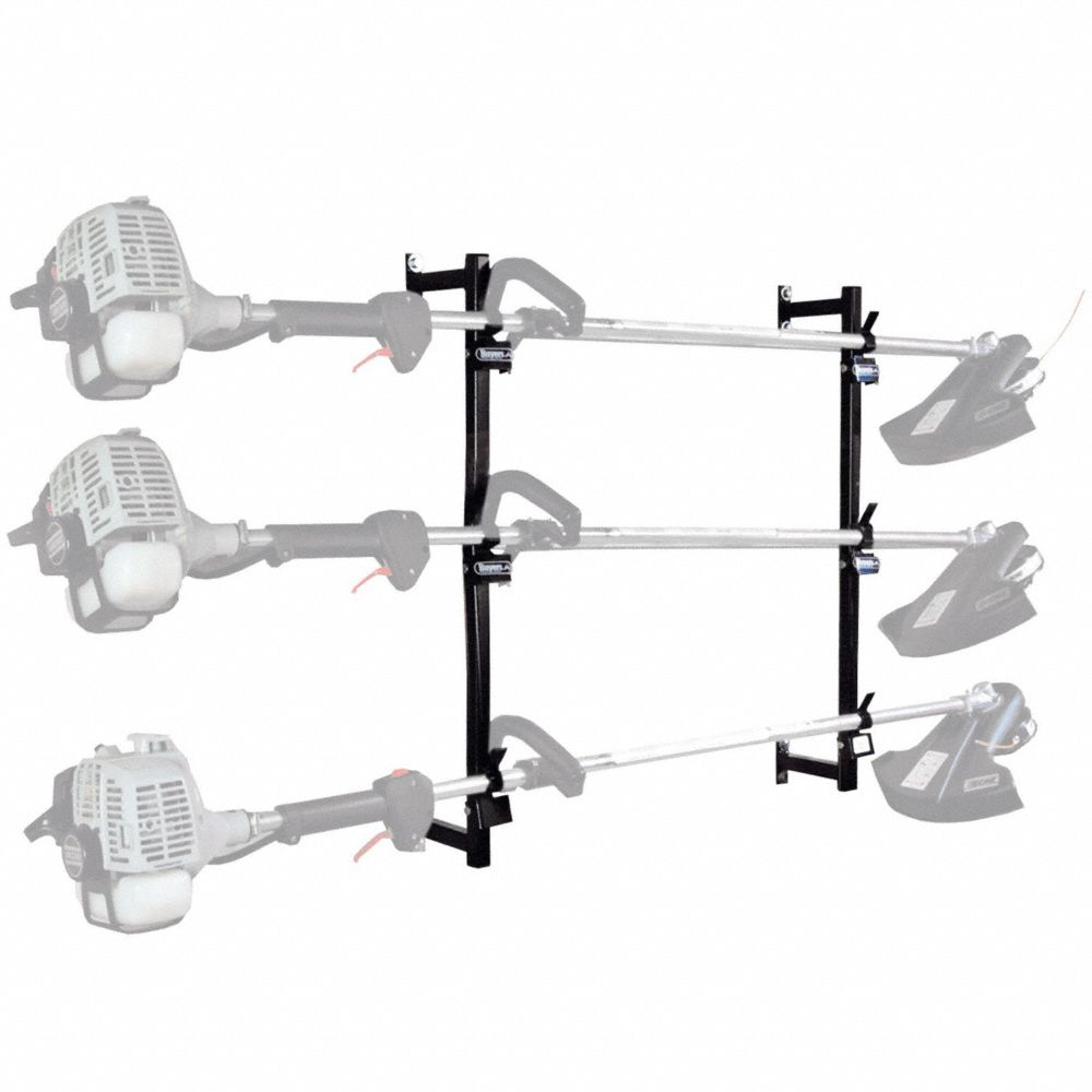 Trimmer Rack, 32 Inch Length, Steel, Mounting Hardware, Trimmer Rack, 32 Inch Overall Ht