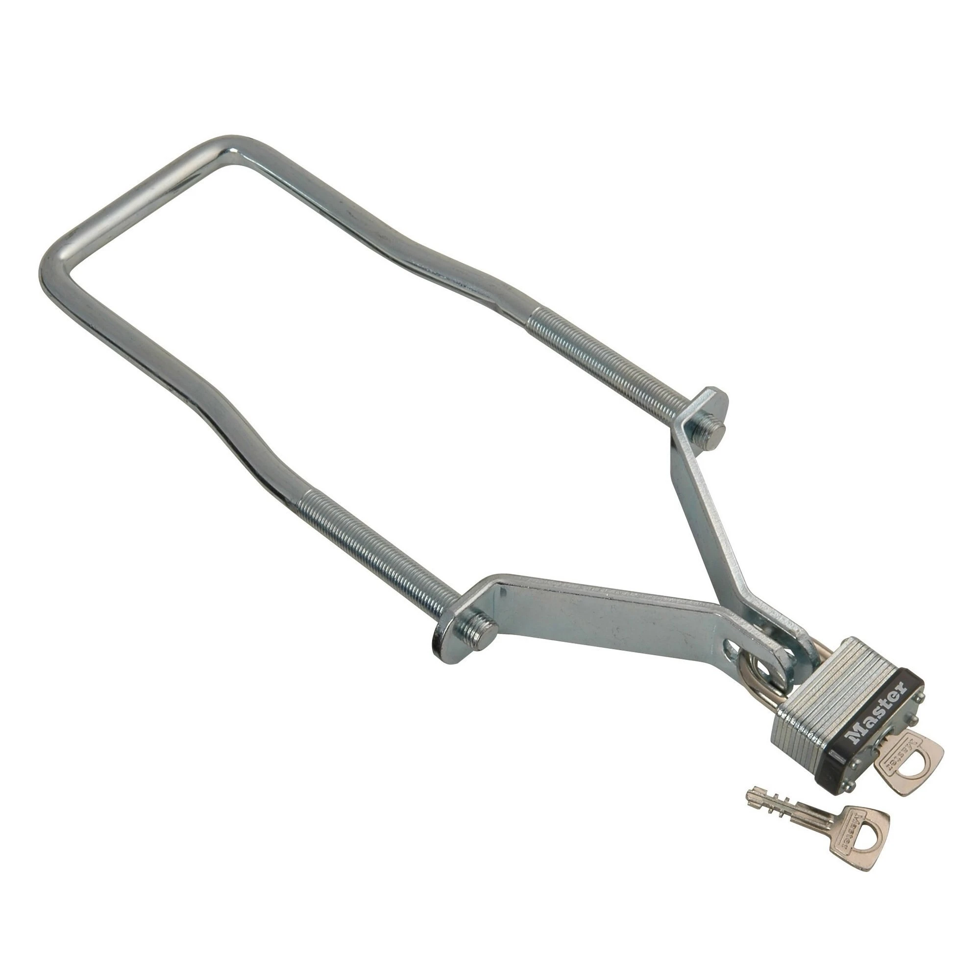 U-bolt Spare Tire Carrier, 8-3/4 Inch Long, w/Spin On Lock Brackets And Lock
