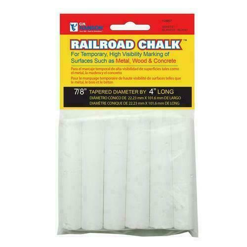 White Railroad Chalk, 6 Pieces