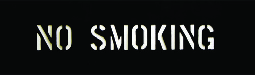 CH HANSON 12400 Stencil, No Smoking, 2 Inch Character Size | CH3TLP