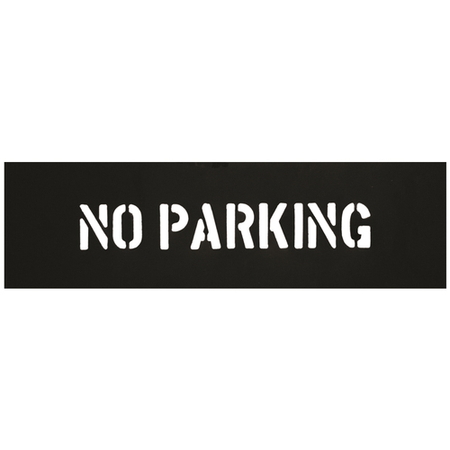 CH HANSON 12401 Stencil, No Parking, 2 Inch Character Size | CH3TLQ