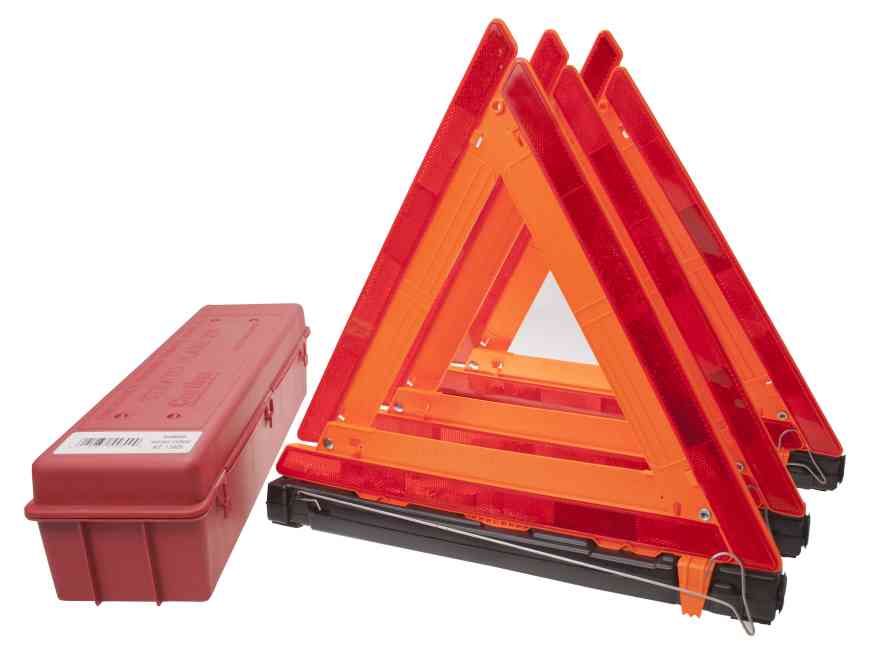 Highway Warning Kit With 3 Triangles