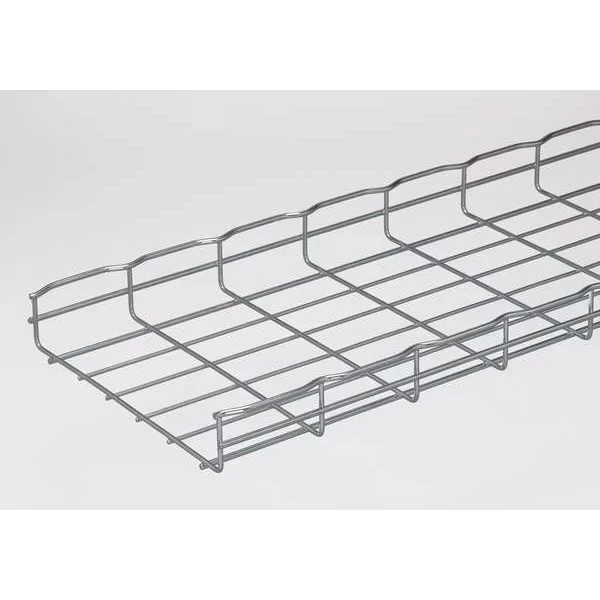 Wire Mesh Cable Tray, W12 In, L 6.5 Ft