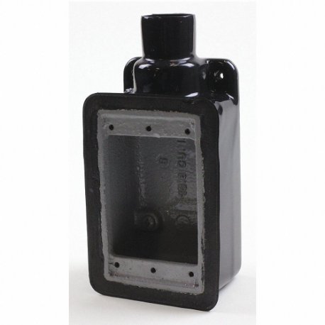 CALBOND PV1000FD3 Device Box, 1 Gangs, 1 Inch Hub Size, 1 Inlets, 5.16 Inch Lg, 2.75 Inch Width | CQ8CVX 41TA22