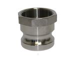 CAMLOCK FITTINGS A125-SS Adapter, 1-1/4 Inch Female NPT, Stainless Steel 316 | CL6WKG