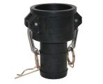 CAMLOCK FITTINGS C050-PP Coupler, 1/2 Inch Hose Barb, Polypropylene | CL6WTE