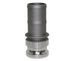 CAMLOCK FITTINGS E050-AL Adapter, 1/2 Inch Hose Barb, Aluminum | CL6WKX