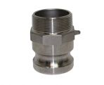 CAMLOCK FITTINGS F100-SS Adapter, 1 Inch Male NPT, Stainless Steel 316 | CL6XFB