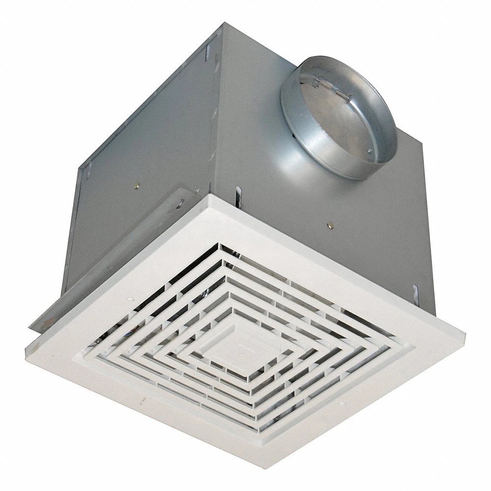 Exhaust Fan, Ceiling, 163 cfm Max, 1.5 sones, Variable Speed, Round Duct